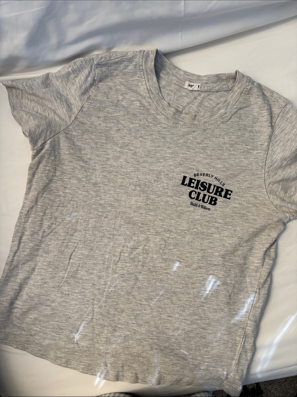 Garage - Heather Gray 'Leisure Club' Short Sleeve Tee!!